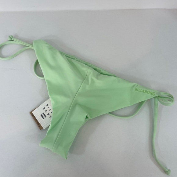 Billabong Lime Green Sol SeacherTie Side Bikini Bottoms / NWT - Picture 5 of 9